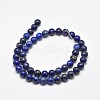 Natural Lapis Lazuli Round Bead Strands G-E262-01-12mm-3