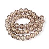 Handmade Foil Glass Beads Strands FOIL-N033-05H-2