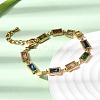 304 Stainless Steel Link Chain Bracelets for Women BJEW-A093-01C-G-2