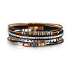 Bohemian Style Imitation Leather Multi-strand Bracelets for Women WG0F3C2-02-2
