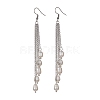 Natural Pearl Beads Dangle Earrings EJEW-JE05413-02-1