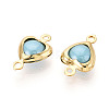 Brass Connector Charms KK-N286-03B-G-2