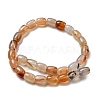 Natural Banded Agate/Striped Agate Beads Strands G-A223-D12-01D-3