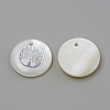 Freshwater Shell Pendants X-SHEL-Q010-011P-2