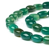 Natural Green Onyx Agate Beads Strands G-I271-E01-6x8mm-3