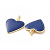 Brass Enamel Pendants KK-P204-14G-4