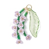 Glass Seed Beaded Pendants PALLOY-MZ01249-2