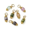 Natural Multicolor Tourmaline Pendants PALLOY-JF05319-2