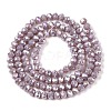 Electroplate Glass Beads Strands EGLA-A044-P3mm-B13-3