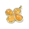 Natural Yellow Quartz Faceted Pendants G-A308-01G-11-2