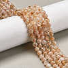 Heated Natural Citrine Beads Strands G-NH0010-04-1