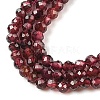 Natural Garnet Beads Strands G-F619-17A-2mm-4