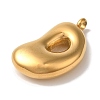 Ion Plating(IP) 304 Stainless Steel Pendants STAS-M017-08G-04-2