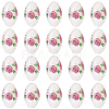 20Pcs Handmade Foil Glass Lampwork Beads LAMP-PA0001-63A-1