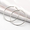 Tarnish Resistant 201 Stainless Steel Big Hoop Earrings X-EJEW-P066-38P-1