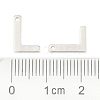 Tarnish Resistant 304 Stainless Steel Letter Charms STAS-O072-L-3
