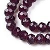 Baking Paint Imitation Jade Glass Bead Strands DGLA-A034-J6MM-A02-3