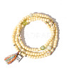 Glass Seed Beads Wrap Bracelets for Women PW-WGF01E4-02-1