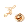 Musical Note Lapel Pin Backs JEWB-K035-02B-KCG-3