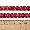 Crackle Transparent Glass Beads Strands GLAA-N074-02B-04-2