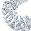 Electroplate Transparent Glass Beads Strands EGLA-P052-02A-PL01-3