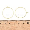 SHEGRACE Brass Hoop Earring Findings XGRPCH280-218G-3