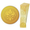 Self Adhesive Gold Foil Embossed Stickers DIY-WH0211-366-8