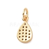 Brass Micro Pave Cubic Zirconia Pendants KK-I614-064G-2