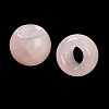 Natural Rose Quartz European Beads G-R488-01G-4