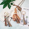 8Pcs 2 Color Wooden Napkin Rings AJEW-CF0001-08-6