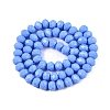 Opaque Solid Color Imitation Jade Glass Beads Strands EGLA-A044-P8mm-D17-2