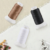 3 Rolls 3 3 Colors Flat Waxed Polyester Cord OCOR-CL0001-12B-7
