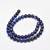 Natural Lapis Lazuli Round Bead Strands X-G-E262-01-8mm-3
