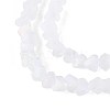 Frosted Transparent Glass Beads Strands GLAA-N054-4mm-01-3
