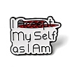 I Accept My Self as I Am Enamel Brooches JEWB-I064-06EB-01-1