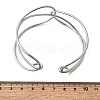 304 Stainless Steel Cuff Bangles for Women BJEW-Z150-01P-03-5