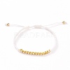 Adjustable Nylon Thread Braided Bead Bracelets BJEW-JB05697-01-1