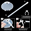 Plastic Assembled Doll Holders ODIS-WH0025-175-3