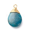 Natural Apatite Pendants X-PALLOY-JF00878-2