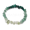 Natural Green Aventurine Chips Beaded Stretch Bracelets for Women BJEW-TA00557-02-2