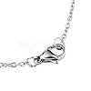 201 Stainless Steel Dolphin Pendant Necklaces NJEW-T009-JN073-1-45-3