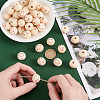 50Pcs Natural Wood European Beads WOOD-OC0003-60-3