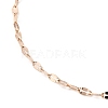 Ion Plating(IP) 304 Stainless Steel Dapped Chain Necklace for Men Women NJEW-E076-02RG-2