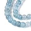 Ombre Effect Dyed Crackle Glass Beads Strands GLAA-Q106-01A-B26-4