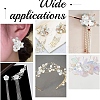 500Pcs 10 Styles ABS Plastic & Acrylic Imitation Pearl Bead Caps OACR-YW0004-12-6