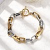 304 Stainless Steel Cable Chain Bracelets for Women BJEW-D377-01E-2