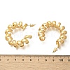 Brass Spiral Laid Stud Earrings for Women LS-EJEW-A121-21G-4