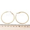 201 Stainless Steel Hoop Earrings EJEW-F188-24G-C-3