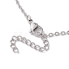 Crystal Stone Cage Pendant Necklaces NJEW-JN04758-02-4