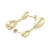 Teardrop Brass Dangle Stud Earrings EJEW-Q811-17G-2
